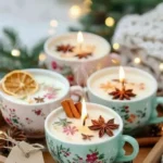 Unique DIY Christmas gifts including handmade candles and gift ideas.