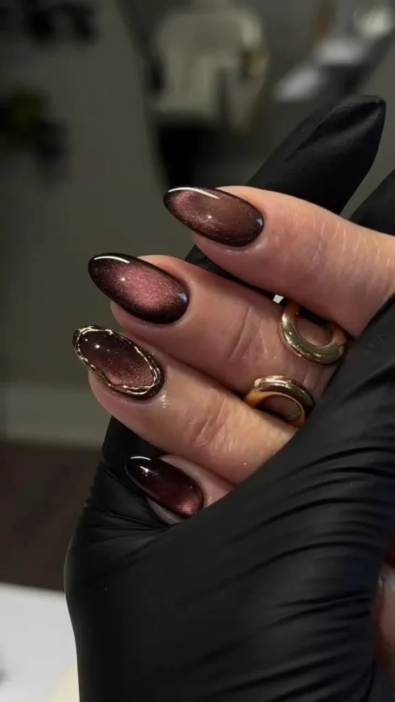 Chic dark spring nails showcasing trendy designs for your next manicure.