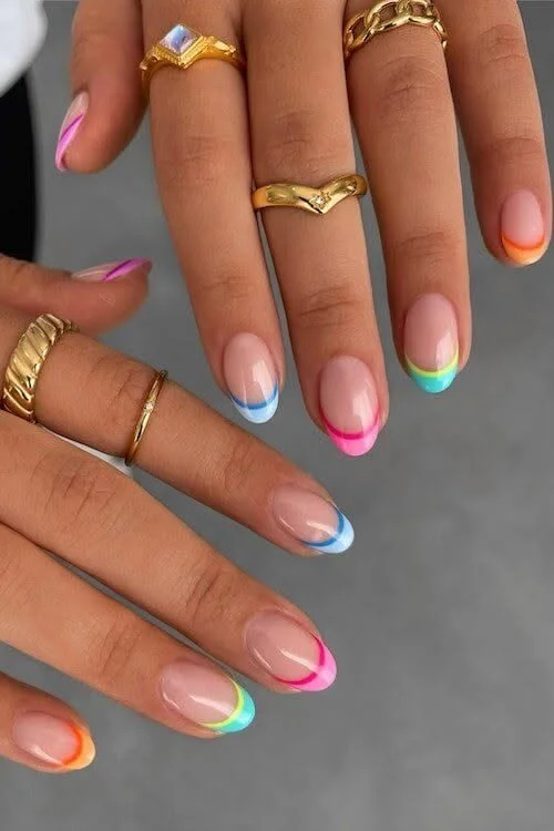 Elegant spring nail design ideas showcasing vibrant colors and floral patterns.