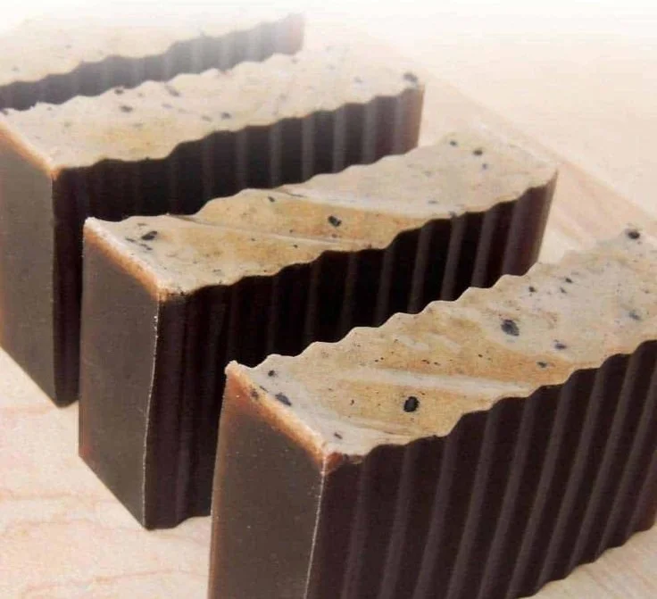 DIY dark chocolate soap bars tutorial for beginners