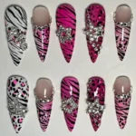DIY Dream Doll Nails Y2K Juicy Couture manicure design