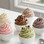 Colorful DIY ice cream candles tutorial for beginners