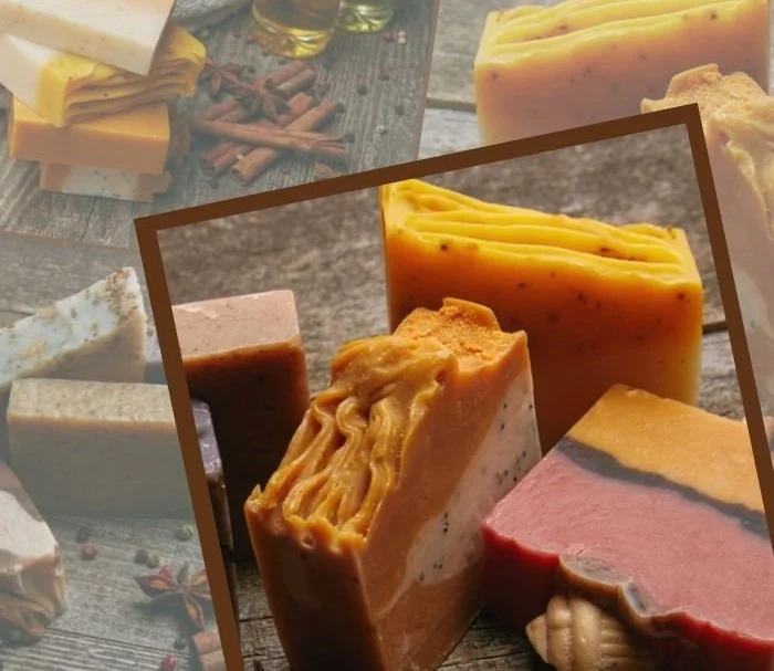 DIY essential oil soap recipe for men using natural ingredients