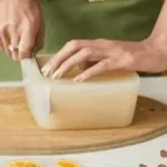 Homemade soap base preparation for beginners.