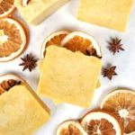 Homemade Ginger Orange CP Salt Bar for natural skincare