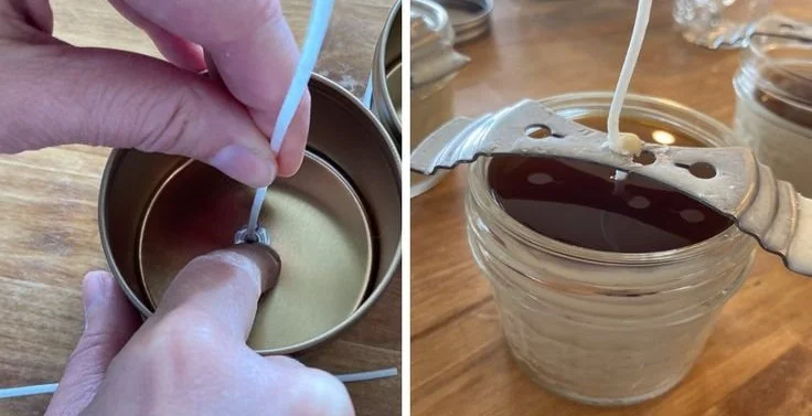 DIY handmade tallow candles tutorial for eco-friendly home lighting.