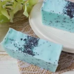 Homemade exfoliating soap bars made with natural ingredients for skincare