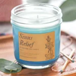Homemade Vicks candle with eucalyptus for a soothing scented ambiance