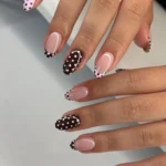 DIY polka dot nails tutorial for beginners