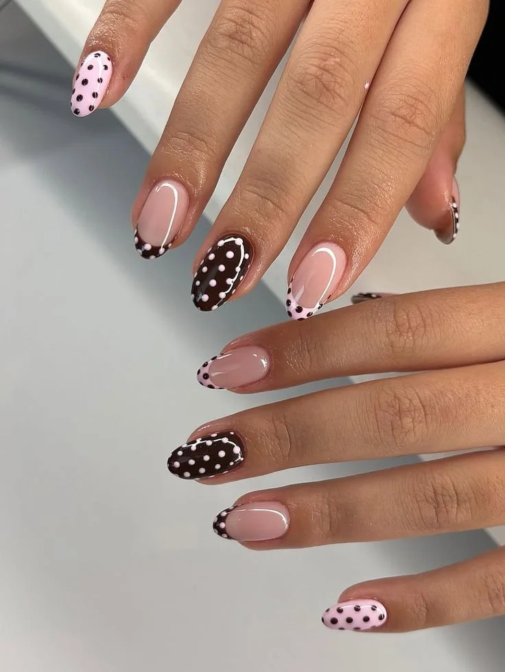 DIY polka dot nails tutorial for beginners