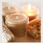 Homemade beeswax candles crafted using a simple DIY method for beginners.