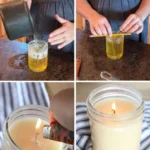 Homemade tallow candles crafted by beginners and DIY enthusiasts.