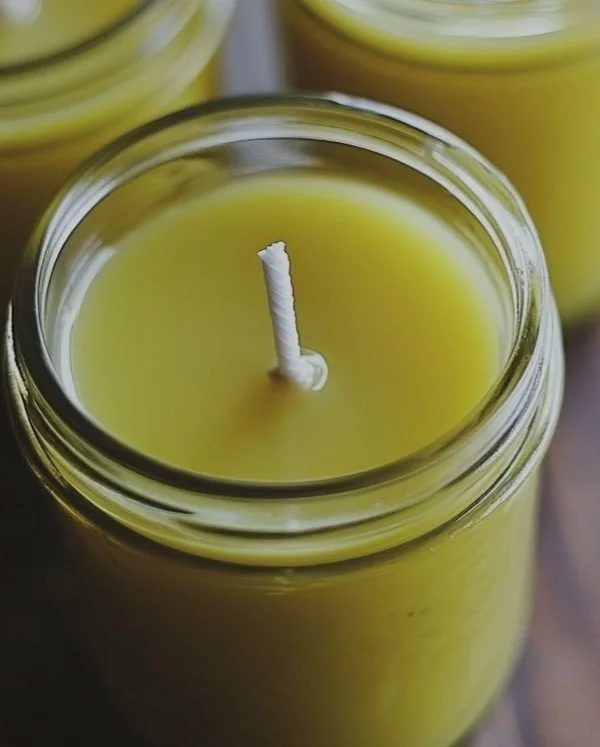 Colorful DIY candles designed with candle sand for home decor