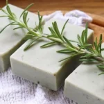 Natural rosemary soap with Cambrian blue clay for oily skin care