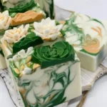 Various soap making tools and techniques showcased in the Tedooo app for crafters.
