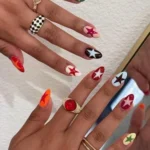 Bright and stunning star nail designs for beautiful fingertips