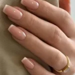 Foggy French Mani design with a modern twist