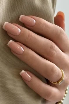 Foggy French Mani design with a modern twist