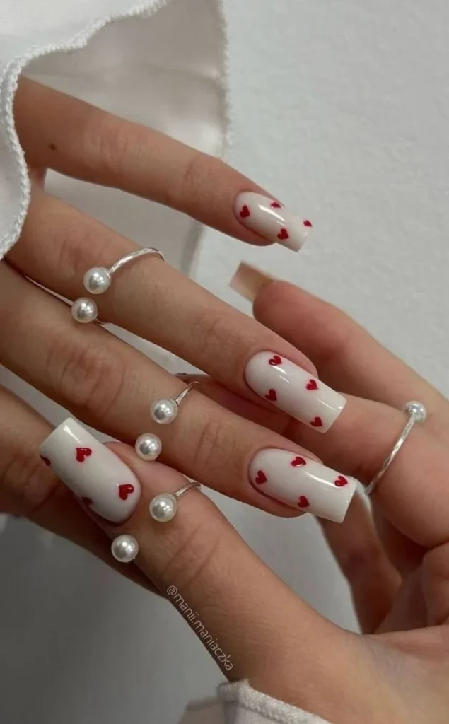 Colorful Valentine's Day Nail Ideas for DIY manicures at home