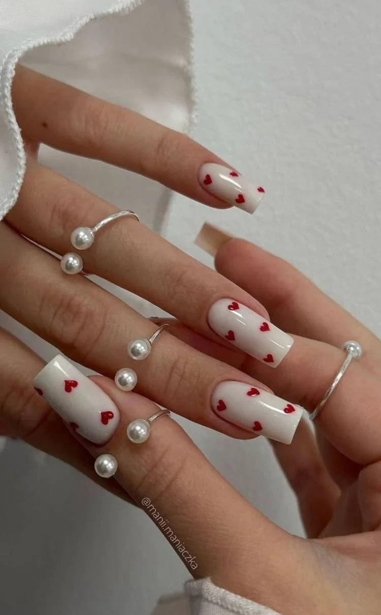 Colorful Valentine's Day Nail Ideas for DIY manicures at home