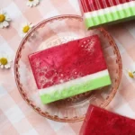 DIY watermelon soap kit for beginners with colorful soap-making ingredients